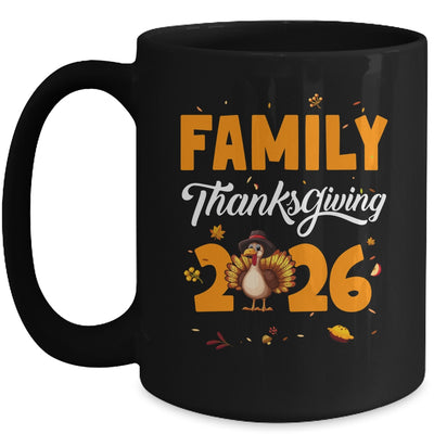 Family Thanksgiving 2026 Fall Autumn Turkey Matching Family Mug | teecentury