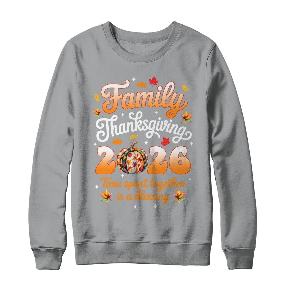 Family Thanksgiving 2026 Thanksgiving Crew Matching Group Shirt & Sweatshirt | teecentury