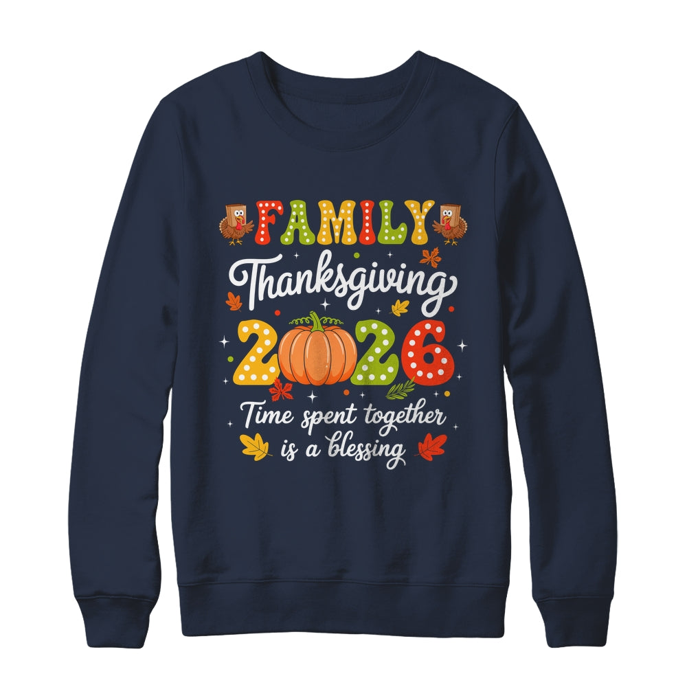 Family Thanksgiving 2026 Thanksgiving Crew Turkey Matching Shirt & Sweatshirt | teecentury
