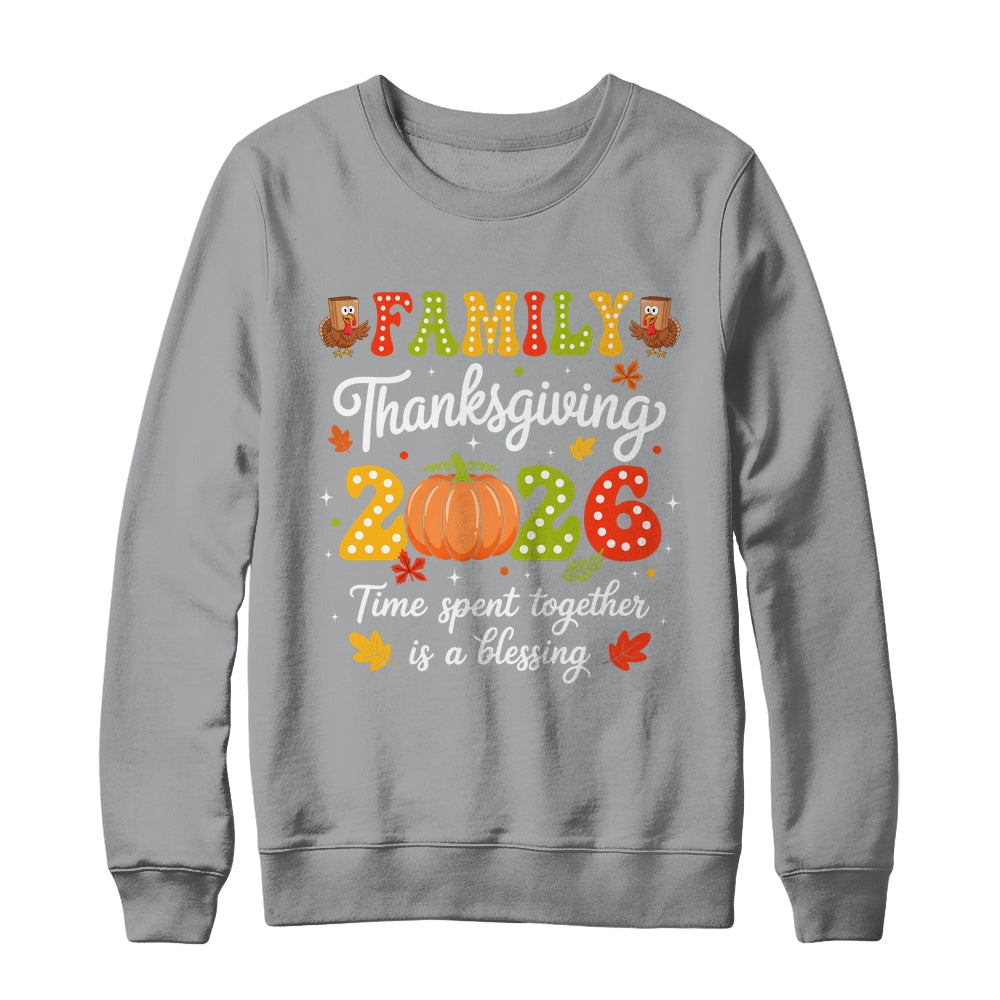 Family Thanksgiving 2026 Thanksgiving Crew Turkey Matching Shirt & Sweatshirt | teecentury