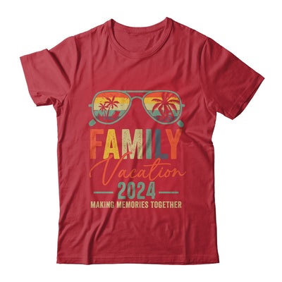 Family Vacation 2024 Beach Matching Summer Vacation Retro Shirt & Tank Top | teecentury