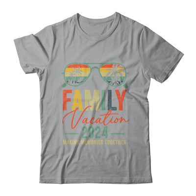 Family Vacation 2024 Beach Matching Summer Vacation Retro Shirt & Tank Top | teecentury