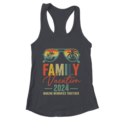 Family Vacation 2024 Beach Matching Summer Vacation Retro Shirt & Tank Top | teecentury