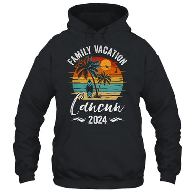 Family Vacation 2024 Vintage Cancun Summer Matching Trip Shirt & Tank Top | teecentury