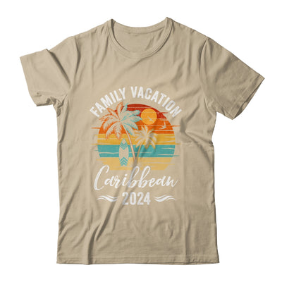 Family Vacation 2024 Vintage Caribbean Summer Matching Trip Shirt & Tank Top | teecentury