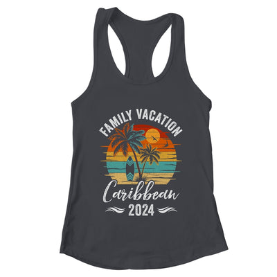 Family Vacation 2024 Vintage Caribbean Summer Matching Trip Shirt & Tank Top | teecentury
