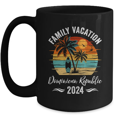 Family Vacation 2024 Vintage Dominican Republic Summer Matching Trip Mug | teecentury