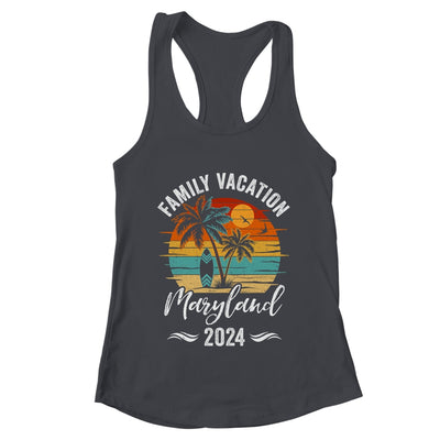 Family Vacation 2024 Vintage Maryland Summer Matching Trip Shirt & Tank Top | teecentury