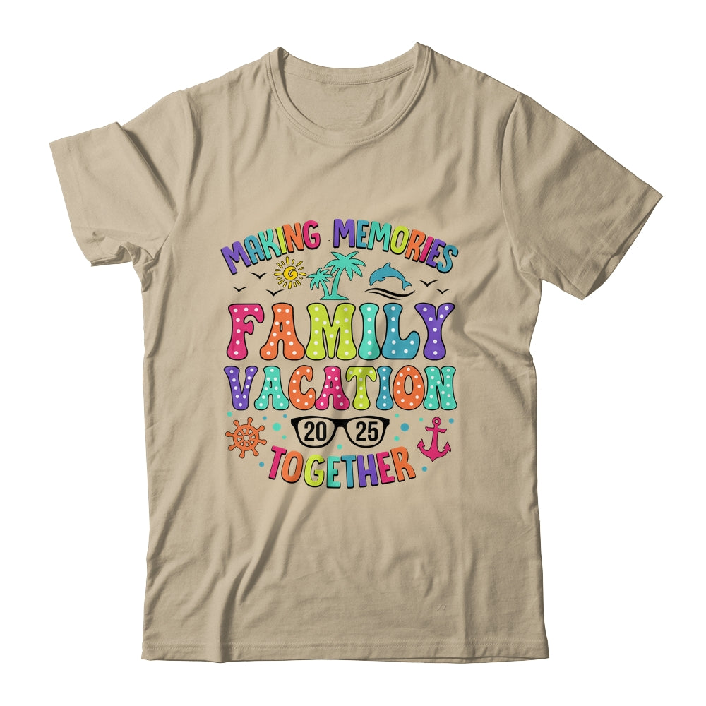 Family Vacation 2025 Beach Matching Summer Vacation Shirt & Tank Top | teecentury