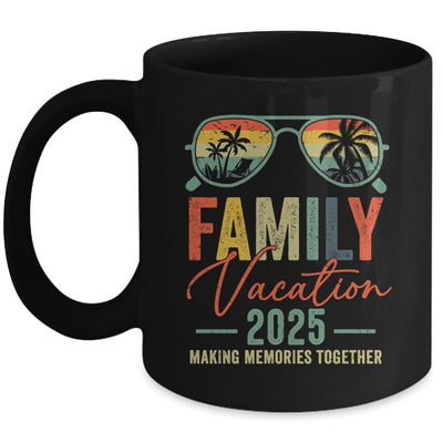 Family Vacation 2025 Beach Matching Summer Vacation Retro Mug | teecentury