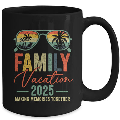 Family Vacation 2025 Beach Matching Summer Vacation Retro Mug | teecentury