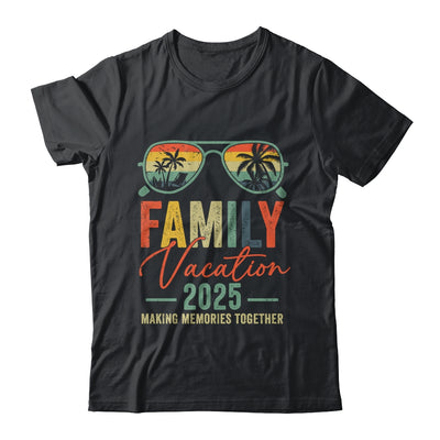 Family Vacation 2025 Beach Matching Summer Vacation Retro Shirt & Tank Top | teecentury