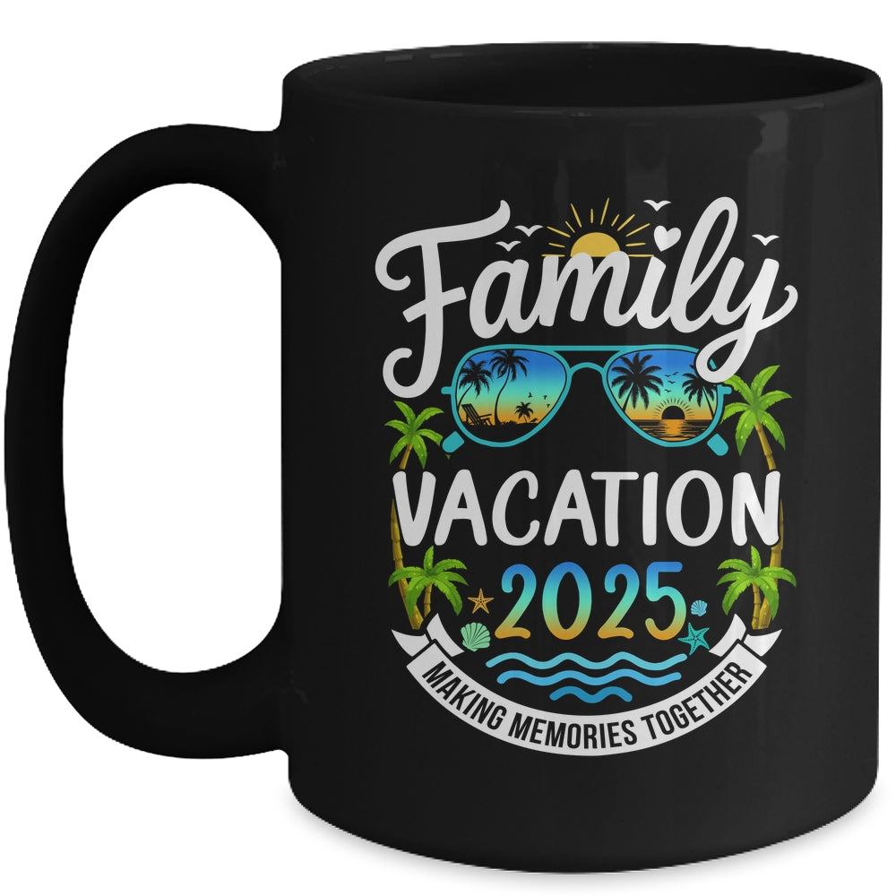 Family Vacation 2025 Matching Family Summer Vacation Beach Mug | teecentury