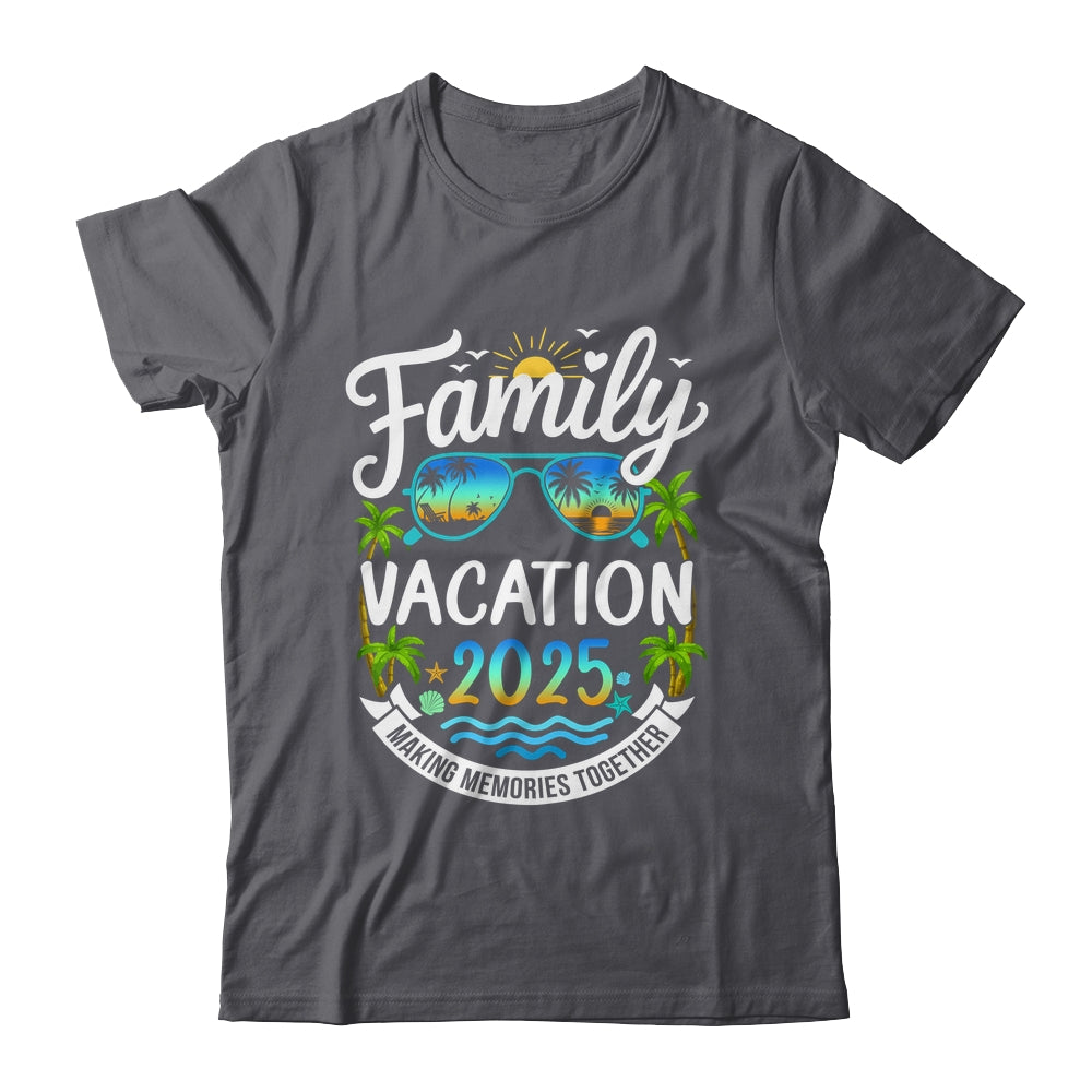 Family Vacation 2025 Matching Family Summer Vacation Beach Shirt & Tank Top | teecentury