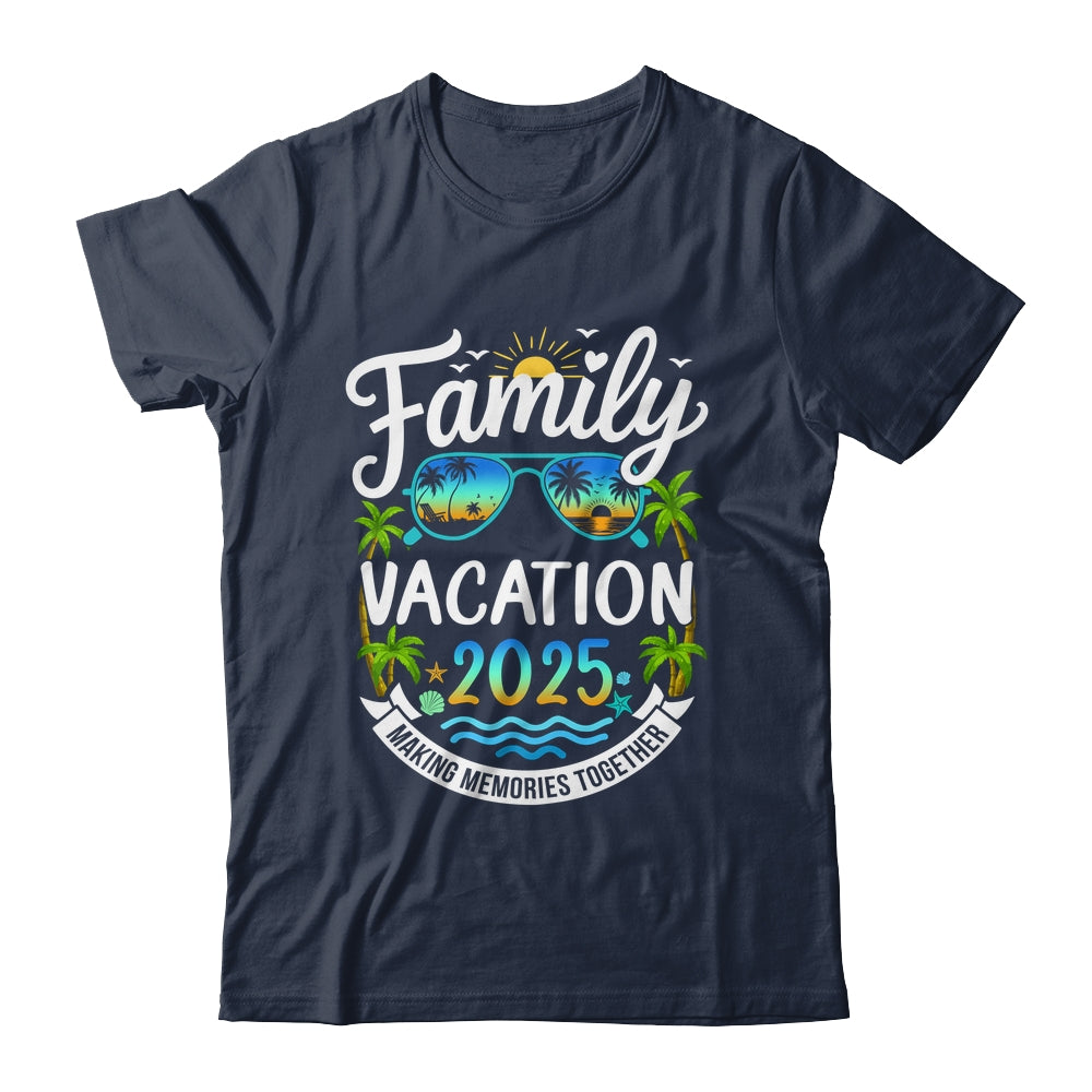 Family Vacation 2025 Matching Family Summer Vacation Beach Shirt & Tank Top | teecentury