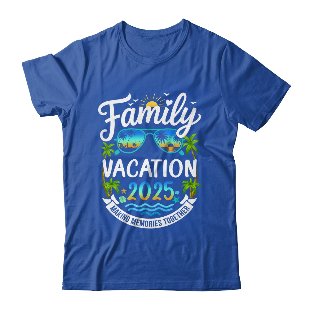 Family Vacation 2025 Matching Family Summer Vacation Beach Shirt & Tank Top | teecentury