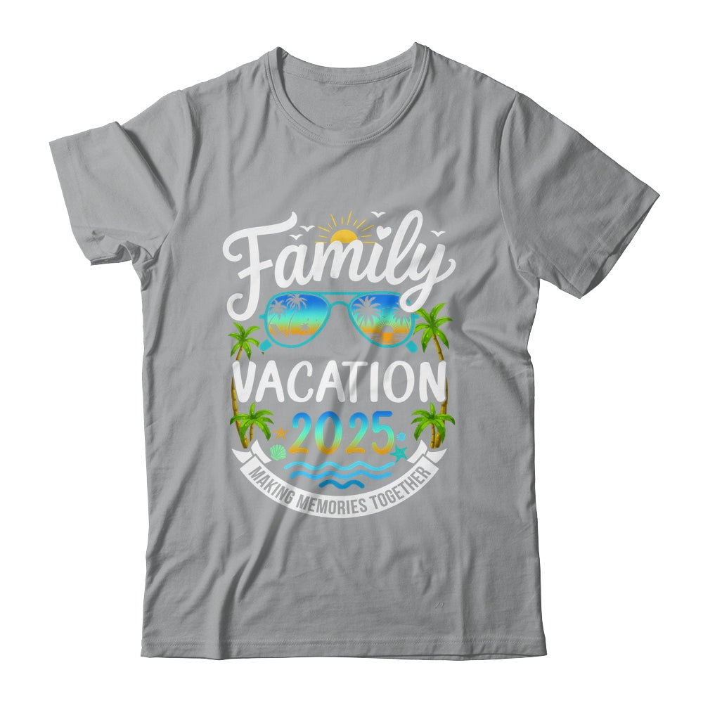 Family Vacation 2025 Matching Family Summer Vacation Beach Shirt & Tank Top | teecentury