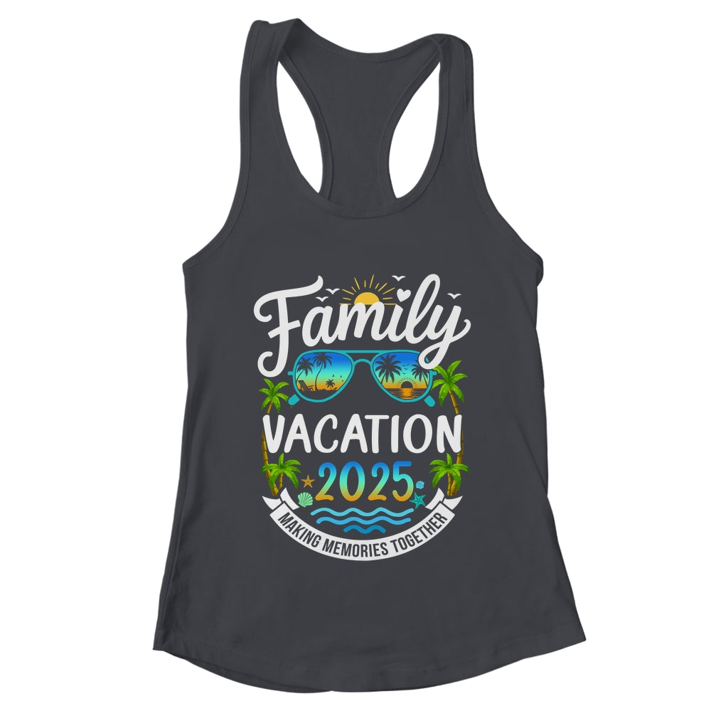 Family Vacation 2025 Matching Family Summer Vacation Beach Shirt & Tank Top | teecentury
