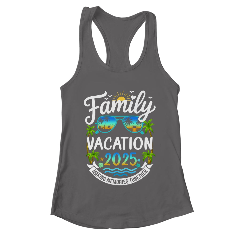 Family Vacation 2025 Matching Family Summer Vacation Beach Shirt & Tank Top | teecentury