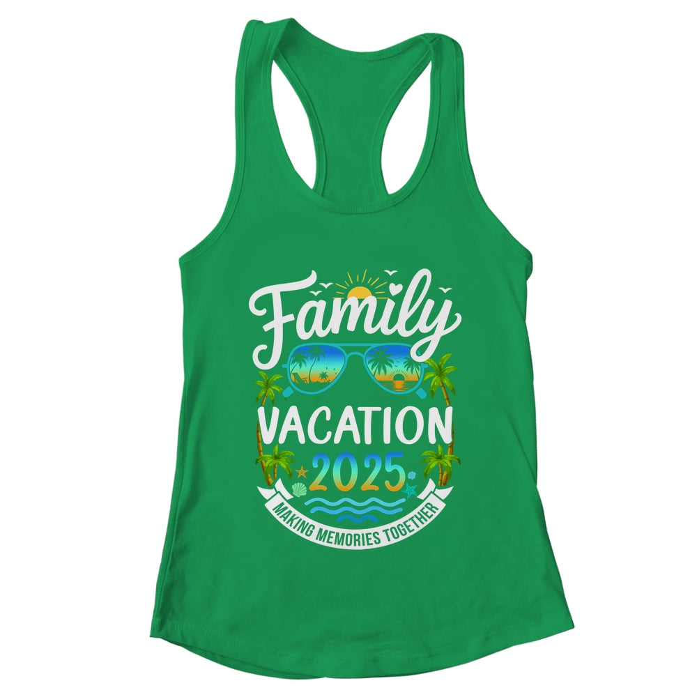 Family Vacation 2025 Matching Family Summer Vacation Beach Shirt & Tank Top | teecentury