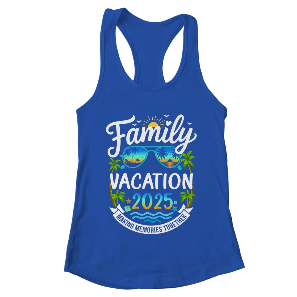 Family Vacation 2025 Matching Family Summer Vacation Beach Shirt & Tank Top | teecentury