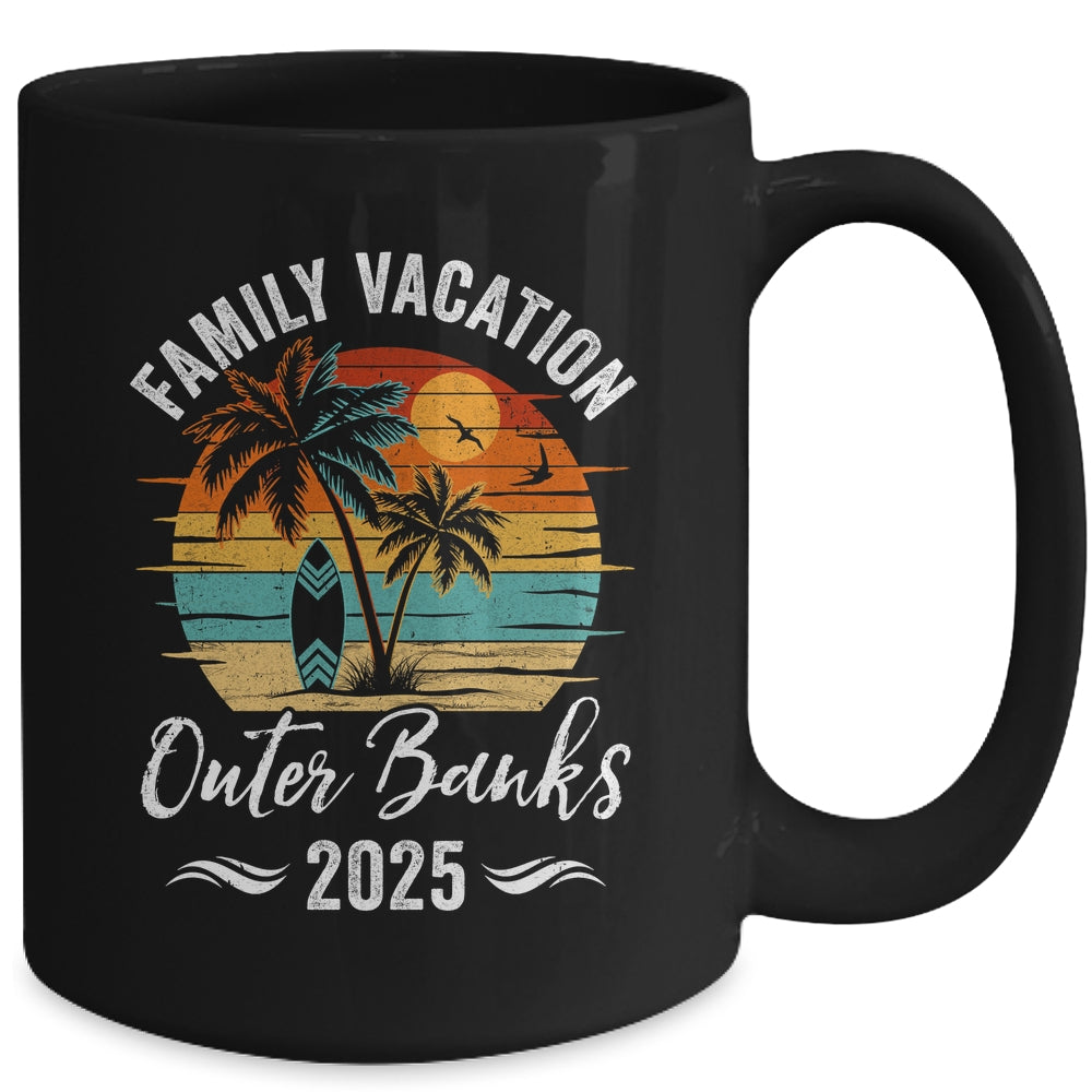 Family Vacation 2025 Vintage Outer Banks Summer Matching Trip Mug | teecentury