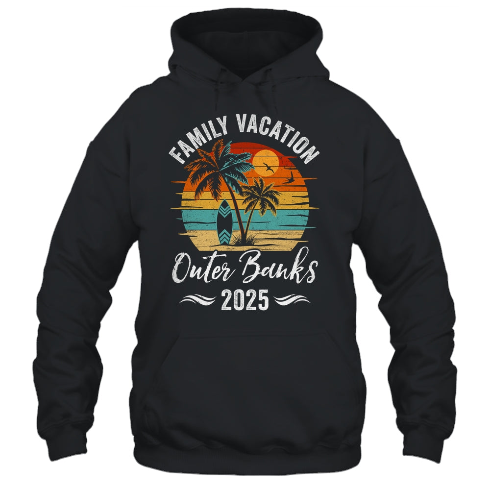 Family Vacation 2025 Vintage Outer Banks Summer Matching Trip Shirt & Tank Top | teecentury