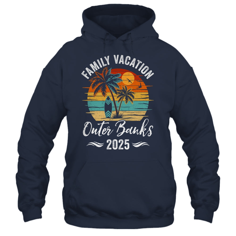 Family Vacation 2025 Vintage Outer Banks Summer Matching Trip Shirt & Tank Top | teecentury