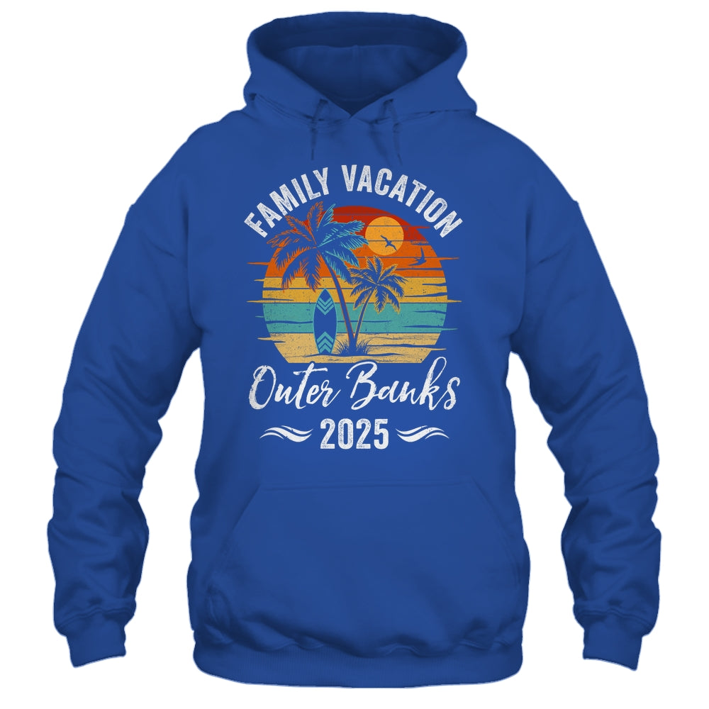 Family Vacation 2025 Vintage Outer Banks Summer Matching Trip Shirt & Tank Top | teecentury