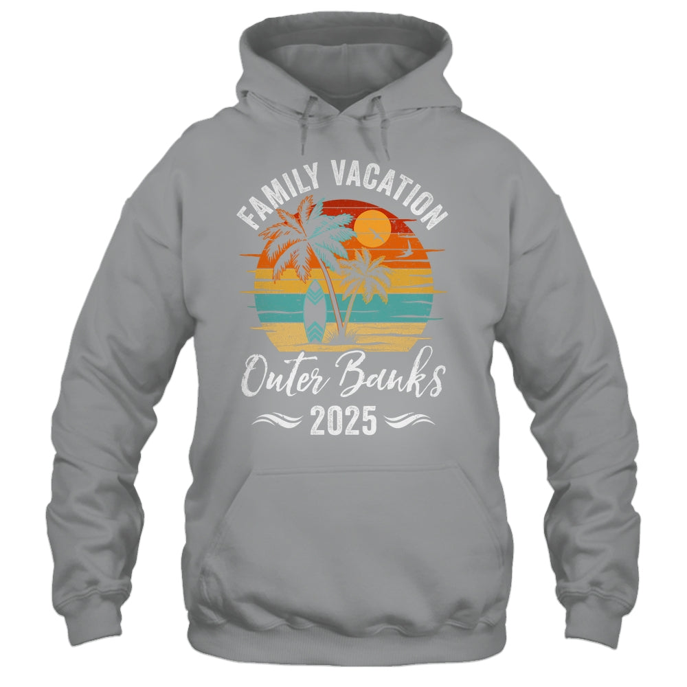 Family Vacation 2025 Vintage Outer Banks Summer Matching Trip Shirt & Tank Top | teecentury