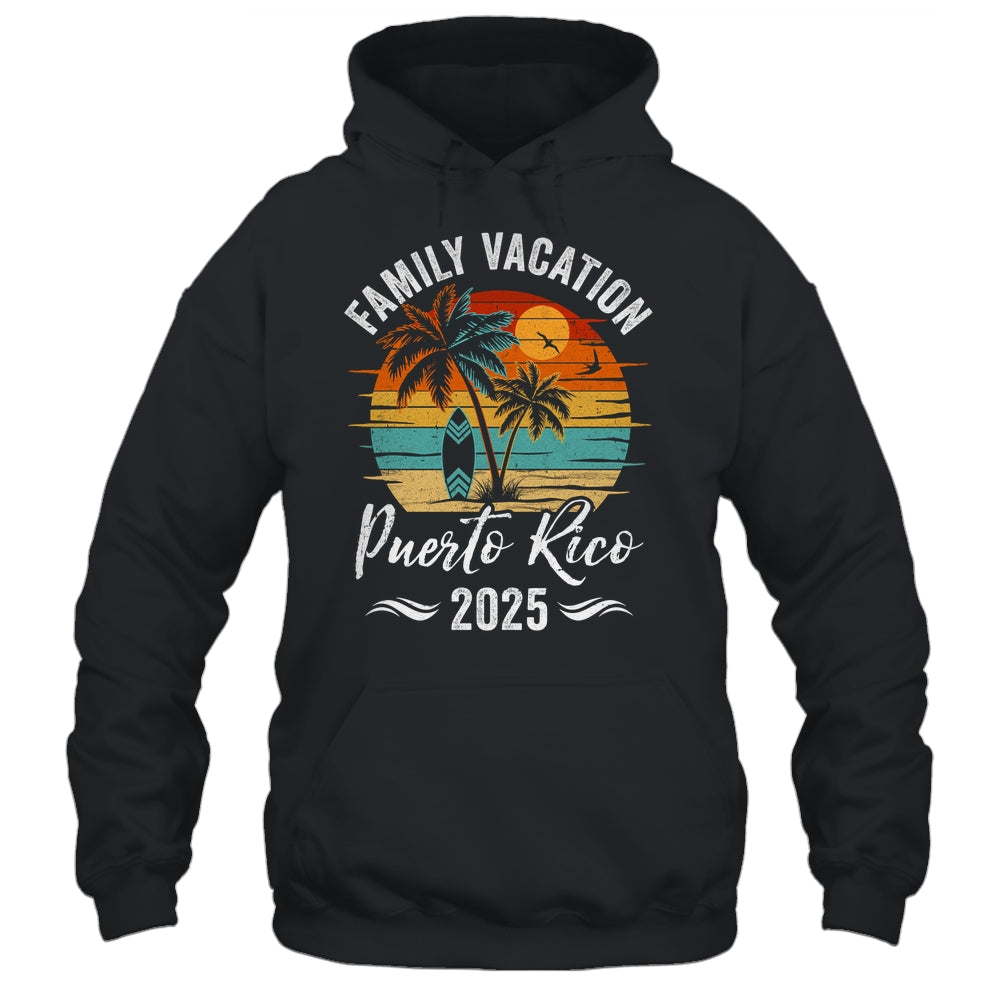 Family Vacation 2025 Vintage Puerto Rico Summer Matching Trip Shirt & Tank Top | teecentury
