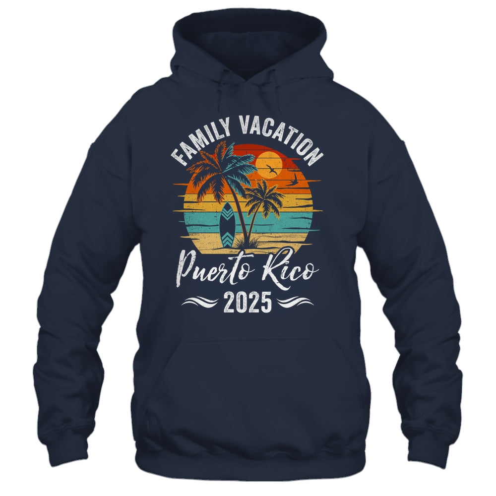 Family Vacation 2025 Vintage Puerto Rico Summer Matching Trip Shirt & Tank Top | teecentury