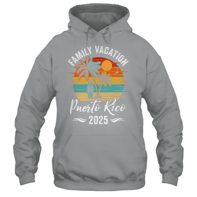 Family Vacation 2025 Vintage Puerto Rico Summer Matching Trip Shirt & Tank Top | teecentury