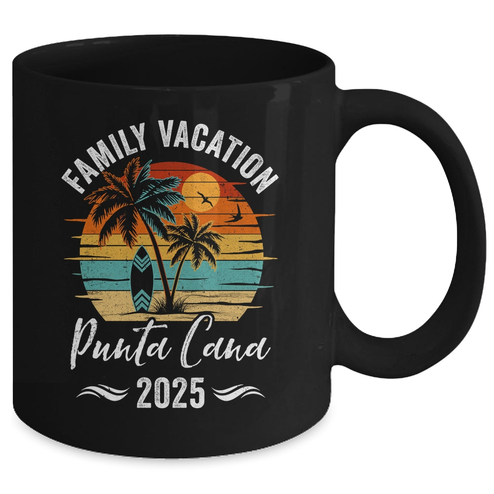 Family Vacation 2025 Vintage Punta Cana Summer Matching Trip Mug | teecentury