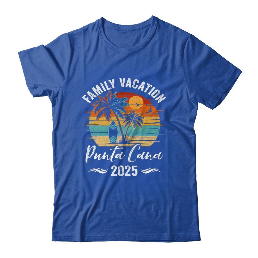Family Vacation 2025 Vintage Punta Cana Summer Matching Trip Shirt & Tank Top | teecentury