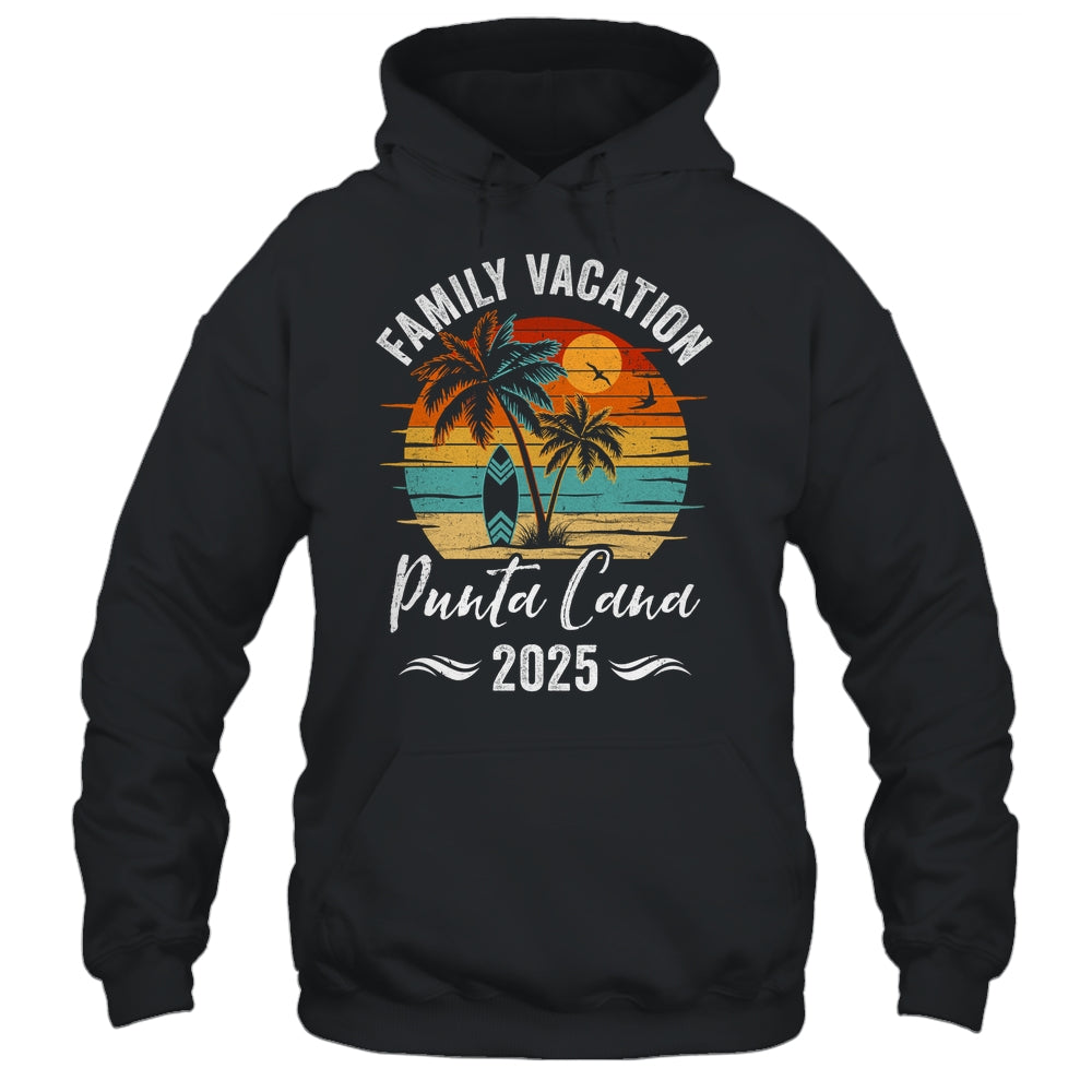 Family Vacation 2025 Vintage Punta Cana Summer Matching Trip Shirt & Tank Top | teecentury