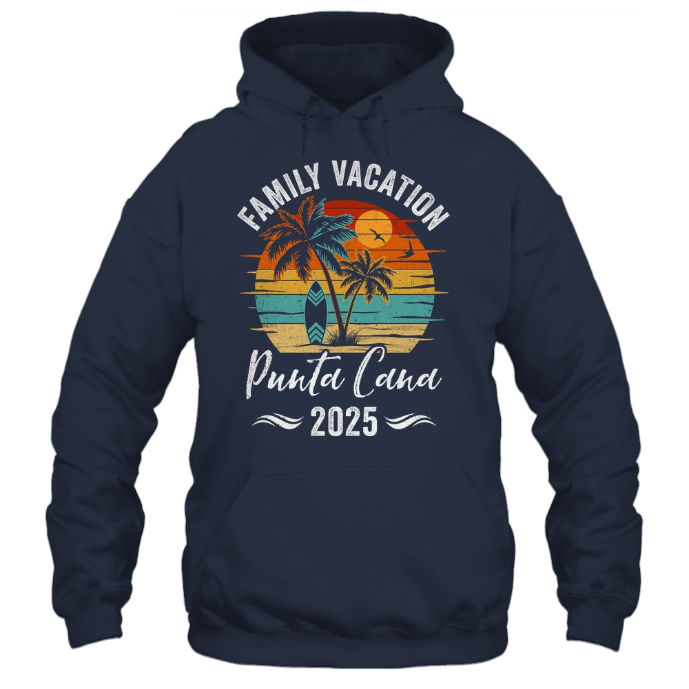 Family Vacation 2025 Vintage Punta Cana Summer Matching Trip Shirt & Tank Top | teecentury