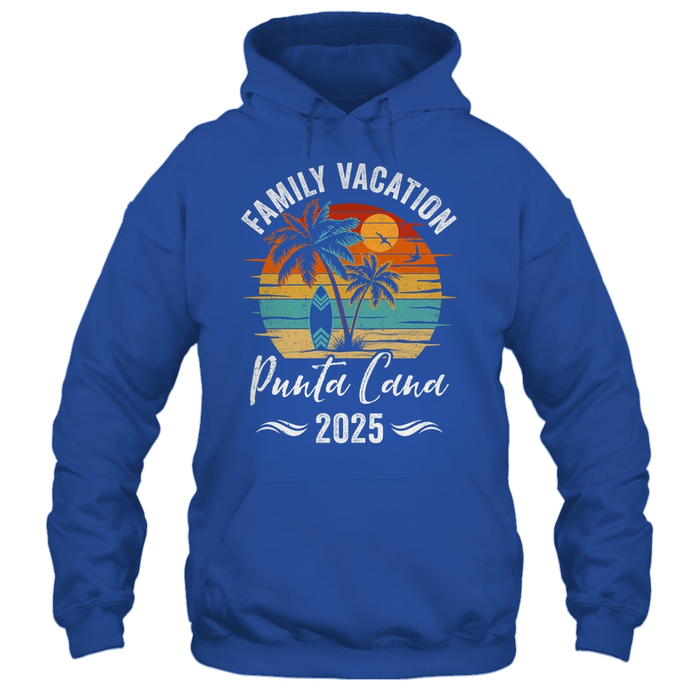 Family Vacation 2025 Vintage Punta Cana Summer Matching Trip Shirt & Tank Top | teecentury