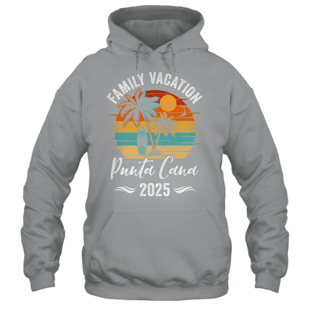 Family Vacation 2025 Vintage Punta Cana Summer Matching Trip Shirt & Tank Top | teecentury