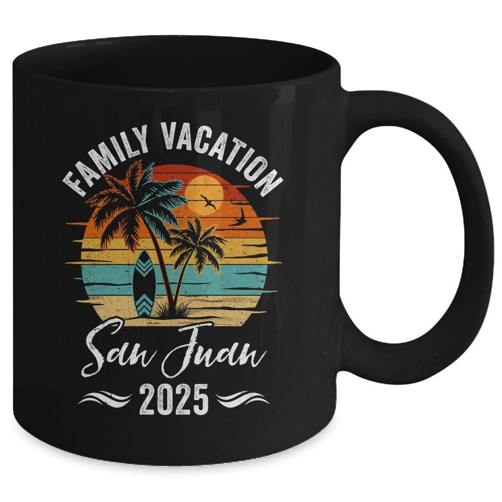 Family Vacation 2025 Vintage San Juan Summer Matching Trip Mug | teecentury