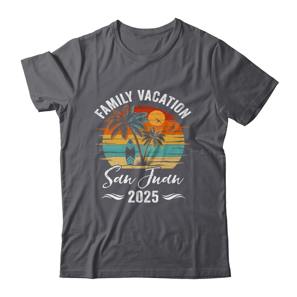Family Vacation 2025 Vintage San Juan Summer Matching Trip Shirt & Tank Top | teecentury