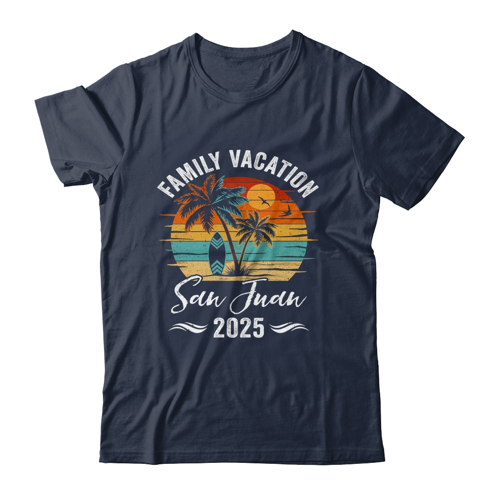 Family Vacation 2025 Vintage San Juan Summer Matching Trip Shirt & Tank Top | teecentury