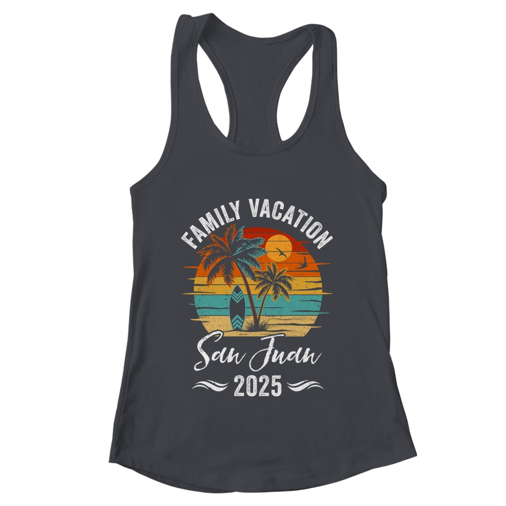 Family Vacation 2025 Vintage San Juan Summer Matching Trip Shirt & Tank Top | teecentury