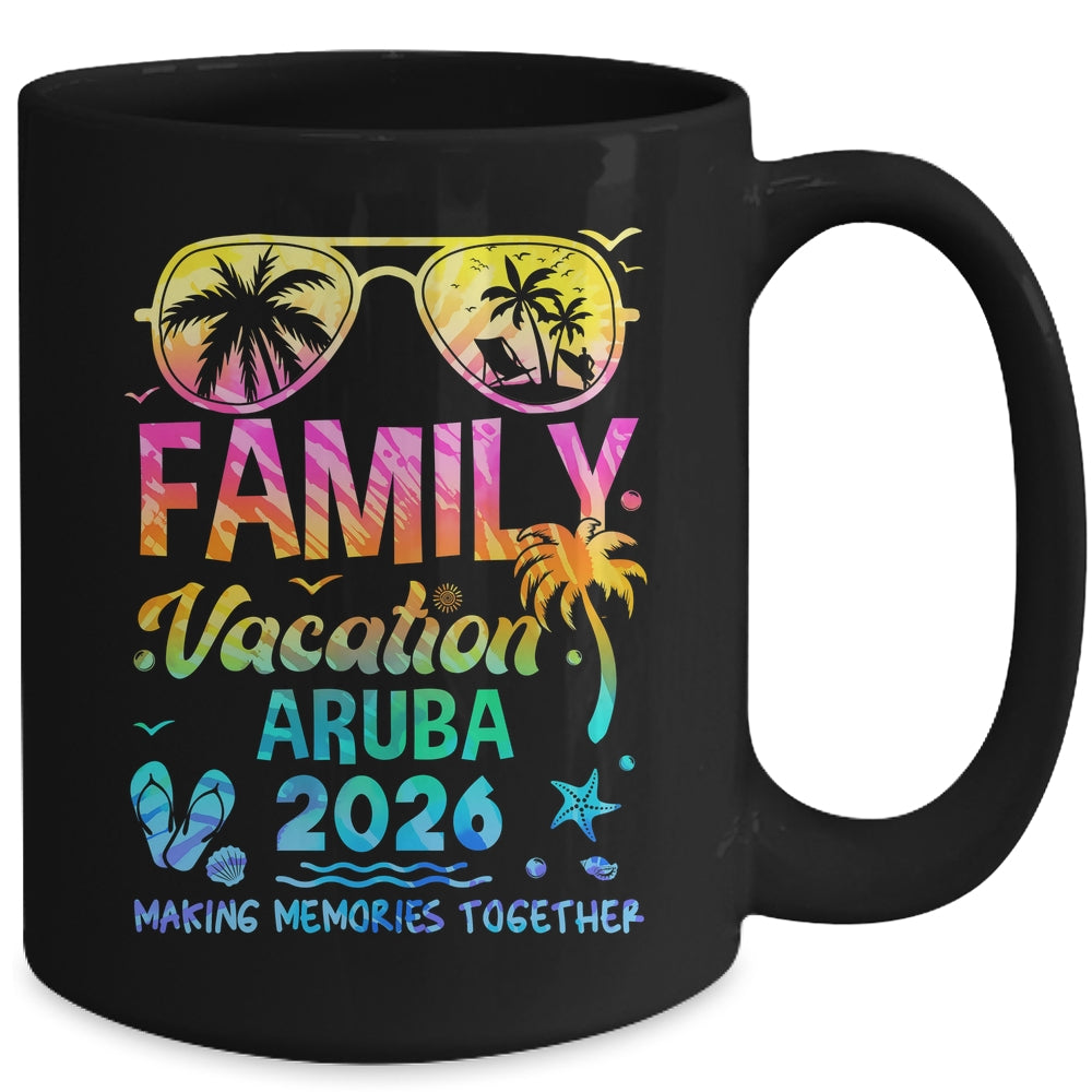 Family Vacation 2026 Aruba Matching Memories Together Mug | teecentury