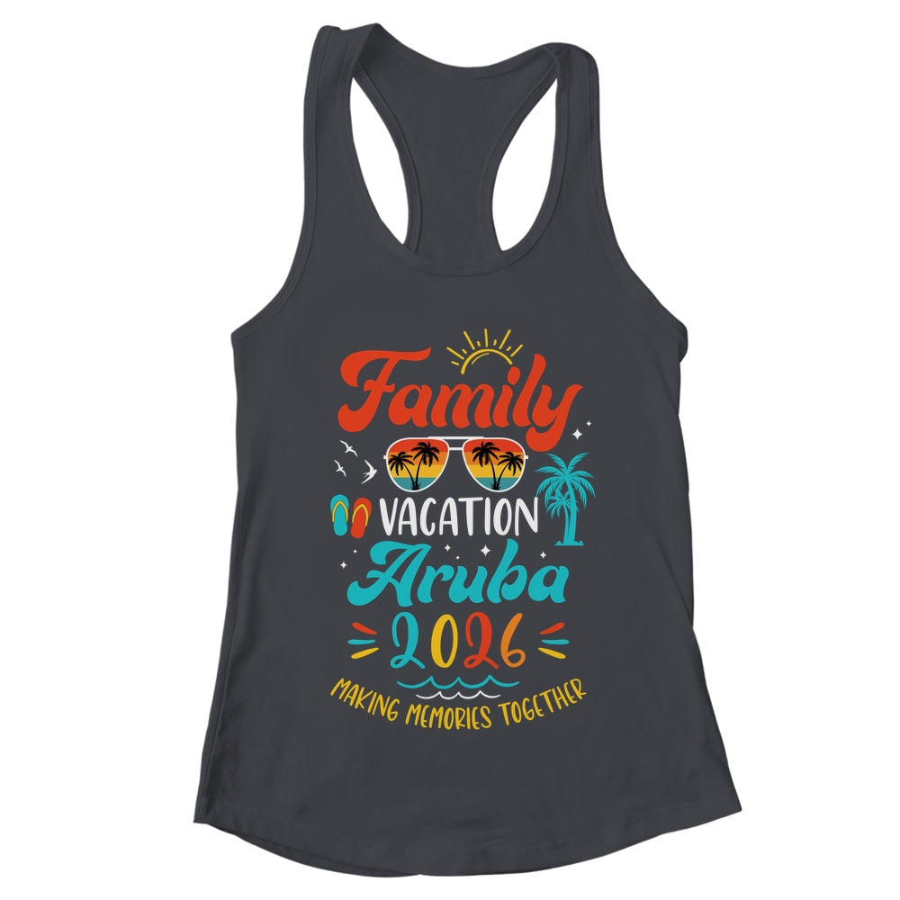 Family Vacation 2026 Aruba Matching Summer Vacation Shirt & Tank Top | teecentury