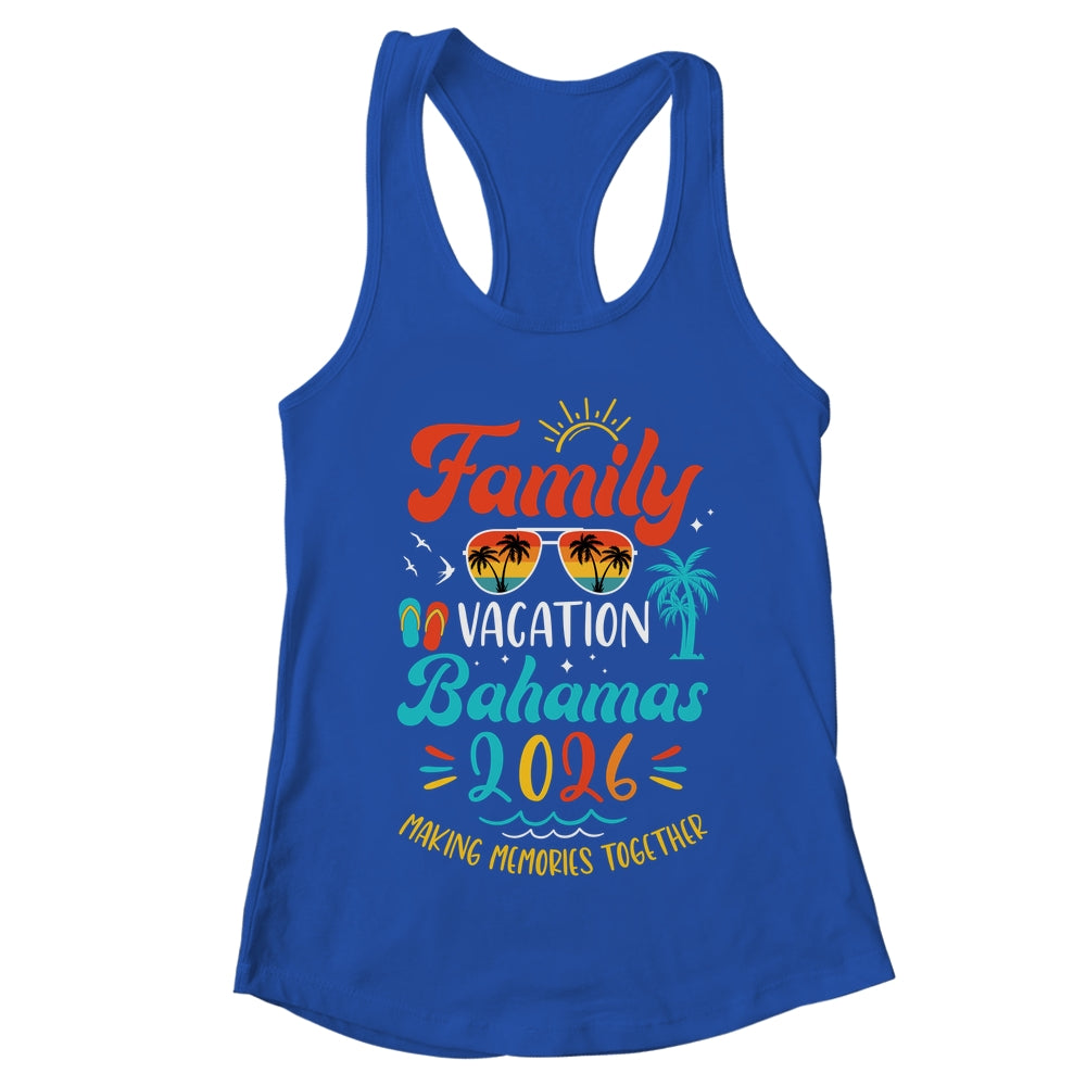 Family Vacation 2026 Bahamas Matching Summer Vacation Shirt & Tank Top | teecentury