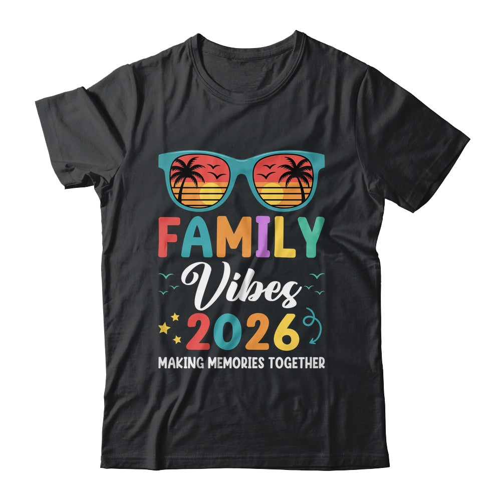 Family Vacation 2026 Beach Matching Summer Family Vibes Shirt & Tank Top | teecentury