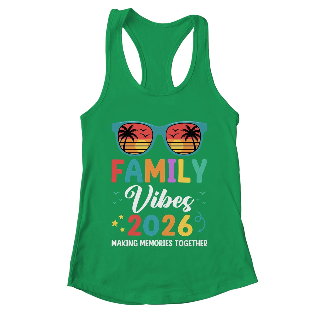 Family Vacation 2026 Beach Matching Summer Family Vibes Shirt & Tank Top | teecentury