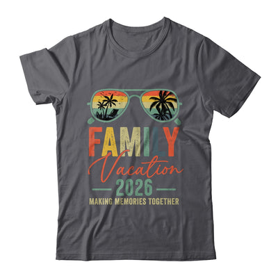Family Vacation 2026 Beach Matching Summer Vacation Retro Shirt & Tank Top | teecentury