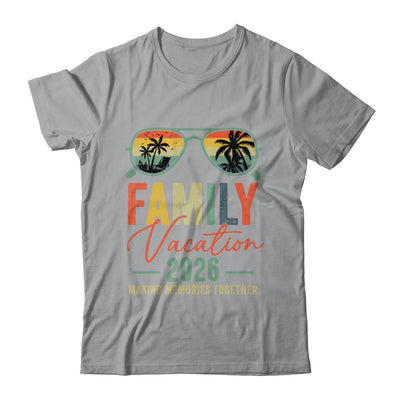 Family Vacation 2026 Beach Matching Summer Vacation Retro Shirt & Tank Top | teecentury